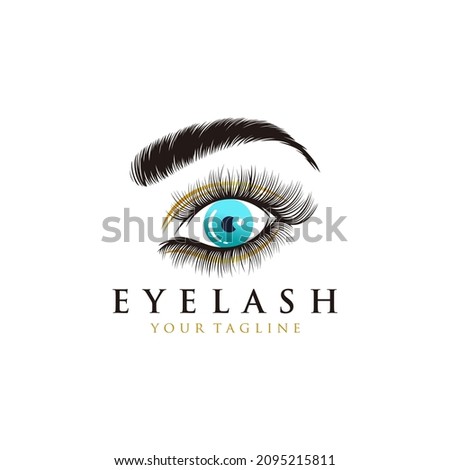 beautiful eyelash extention template design
