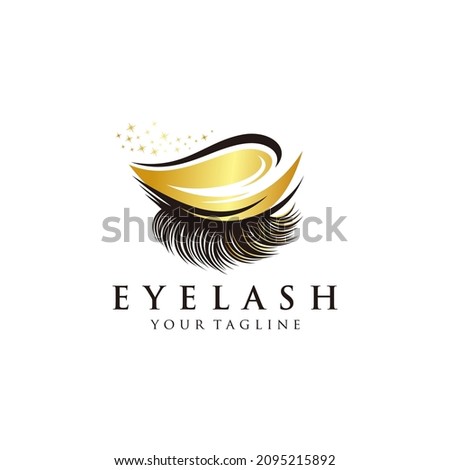beautiful eyelash extention template design
