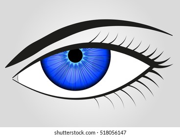 Beautiful eyes. Vector illustration