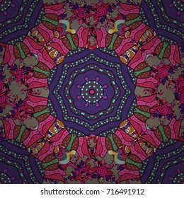 Beautiful fabric pattern. Colour Summer Theme seamless pattern Background. Trendy seamless Floral Pattern In Vector illustration. Flat Flower Elements Design.