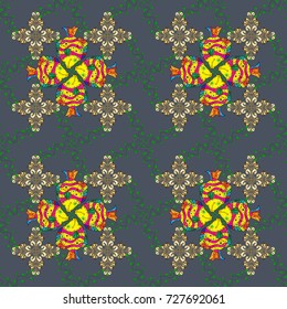 Beautiful fabric pattern. Cute floral background. Vector illustration. Seamless pattern in small flower.