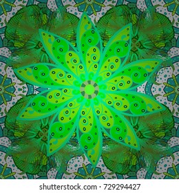 Beautiful fabric pattern. Seamless floral pattern with nice doodles flowers. Vector illustration. Cute Floral pattern in the small flower.