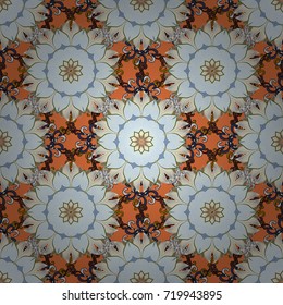 Beautiful fabric pattern. Vector watercolour floral pattern, delicate flowers, neutral, orange and black flowers, greeting card template.