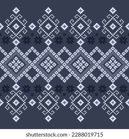 Beautiful fabric patterns Native ethnic patterns can be used to knit shawls, curtains, blankets, sarongs, and yarn for all types of clothing including wall coverings. abstract background.

