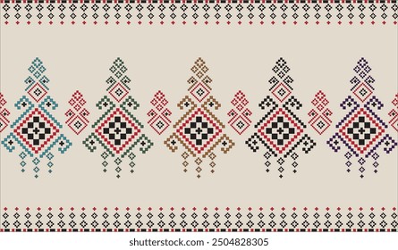 Schöne Stoffmuster Native ethnische Muster können verwendet werden, um Schals, Vorhänge, Decken, Sarongs und Garn für alle Arten von Kleidung einschließlich Wandverkleidungen zu stricken.
