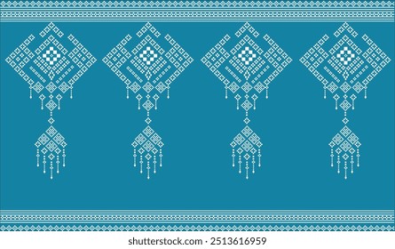 Beautiful fabric patterns Native ethnic patterns can be used to knit shawls, curtains, blankets, sarongs, and yarn for all types of clothing including wall coverings.