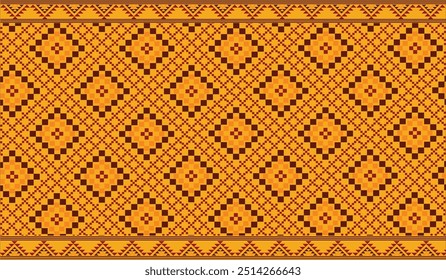 Beautiful fabric patterns Native ethnic patterns can be used to knit shawls, curtains, blankets, sarongs, and yarn for all types of clothing including wall coverings.