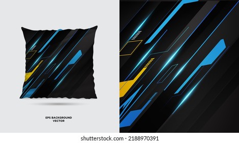 Beautiful Fabric textile pattern design template vector. Simple Fabric Painting Designs For Pillow Covers vector
