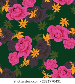Beautiful fabric vector art design wallpaper seamless pattern vector illustration png files pattern background floral.