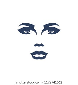 Beautiful face of a woman