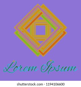 Beautiful fairy abstract multicolor cube geometric.