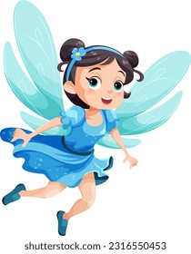 Beautiful fairy cartoon character illustration