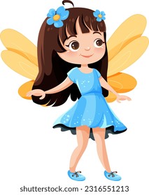 Beautiful fairy cartoon character illustration