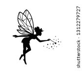 beautiful fairy silhouette 