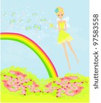 beautiful fairy vector graphic