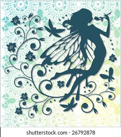 Beautiful Fairy vector graphic