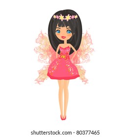 beautiful fairy vector graphic