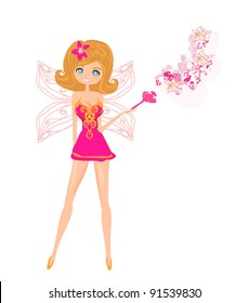 beautiful fairy vector graphic