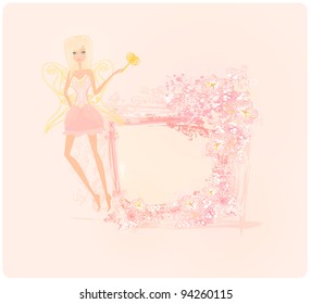 beautiful fairy vector graphic