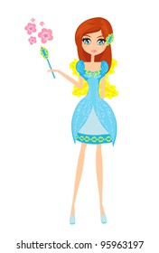 beautiful fairy vector graphic