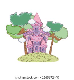 beautiful fairytale castle in the landscape