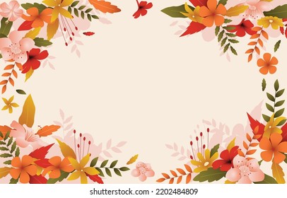 Beautiful Fall Floral Flower Summer Spring Background