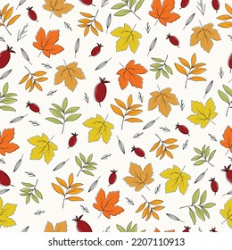 Beautiful fall pattern art piece using leaves