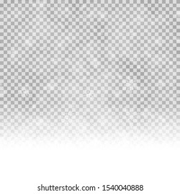beautiful fall of snow flakes background with transparency in vector file EPS 10
