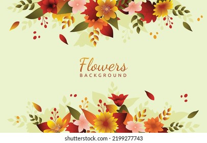 Beautiful Fallen Flower Fall Autumn Summer Frame