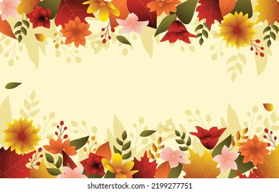 Beautiful Fallen Flower Fall Autumn Summer Background