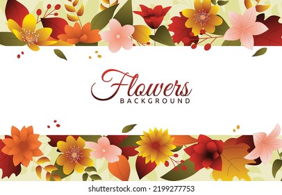 Beautiful Fallen Flower Fall Autumn Summer Frame