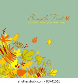 Beautiful fallen leaves