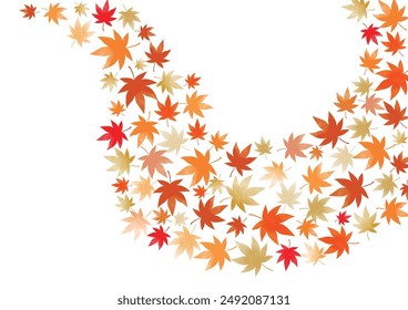 Beautiful falling autumn leaves, autumn image