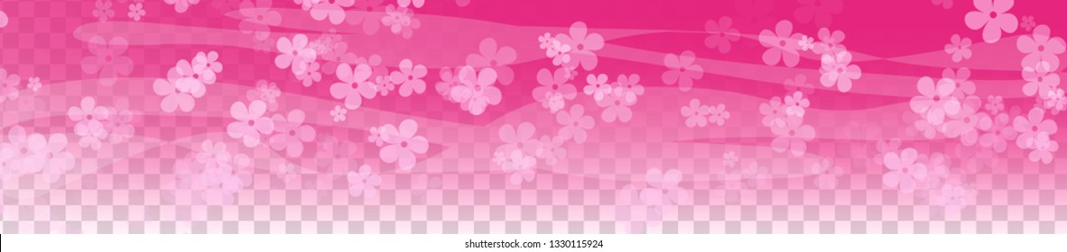 Beautiful falling flowers. Pink Cherry blossom background. Woman's day, birthday card, invitation, spring theme