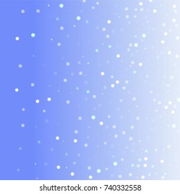 Beautiful Falling Snow. Vector Snowflakes Falling Sky. Frosty Christmas Background. Fairy Magical New Year Design Background. Vector illustration.
