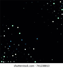Beautiful Falling Snow. Vector Snowflakes Falling Night Sky. Frosty Christmas Background. Fairy Magical New Year Design Background. Vector illustration.