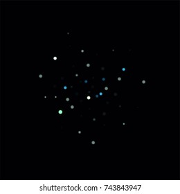 Beautiful Falling Snow. Vector Snowflakes Falling Night Sky. Frosty Christmas Background. Fairy Magical New Year Design Background. Vector illustration.