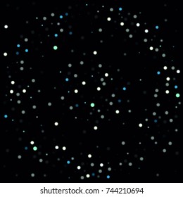 Beautiful Falling Snow. Vector Snowflakes Falling Night Sky. Frosty Christmas Background. Fairy Magical New Year Design Background. Vector illustration.