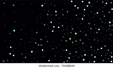Beautiful Falling Snow. Vector Snowflakes Falling Sky. Frosty Christmas Background. Fairy Magical New Year Design Background. Vector illustration.