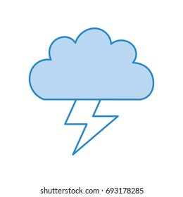 Beautiful fantasy cloud with ray storm electric