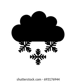 Beautiful fantasy cloud with snowflakes