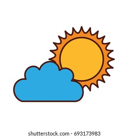 Beautiful fantasy cloud with sun