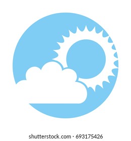 Beautiful fantasy cloud with sun