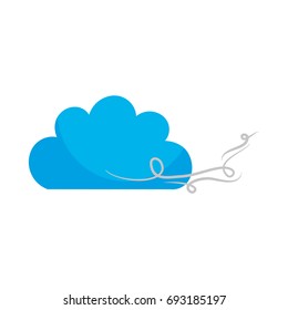 Beautiful fantasy cloud with wind