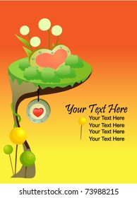 Beautiful fantasy love card