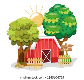 Beautiful farm building