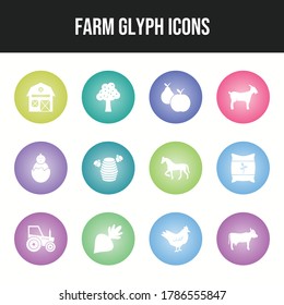 Beautiful Farm vector icon set