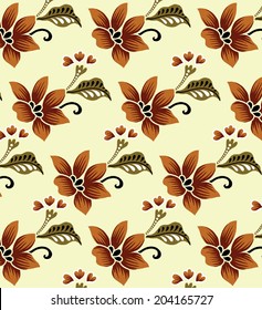 Beautiful fashion design for fabric And sweet flowers.