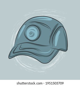 Beautiful fashion drawn vector cap