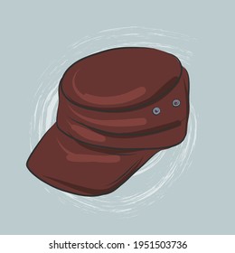 Beautiful fashion drawn vector cap